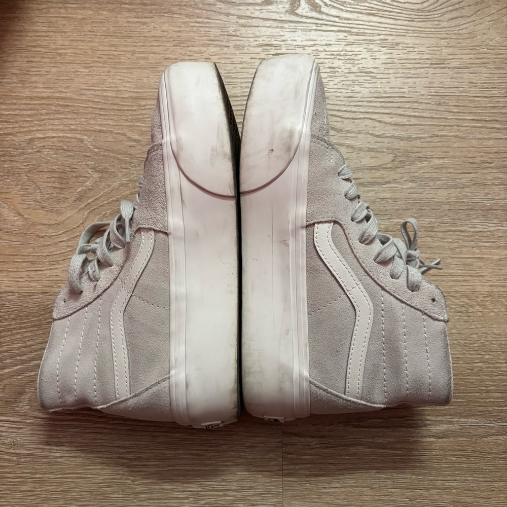 Platform vans suede